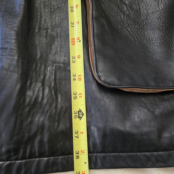 Steve's Sheepskin Leather Shops Ontario Mens Black Leather Barn Jacket Coat 4XL - Picture 10 of 12